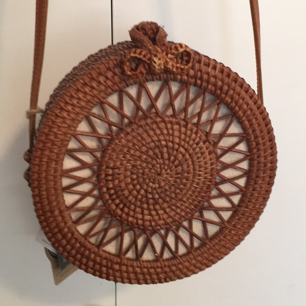 NEW——Rattan Crossbody Bag